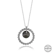 Süpertrend Swarovski Crystal Taşlı Halka Gümüş Kadın Kolye - 1