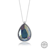 Süpertrend Swarovski Crystal Taşlı Damla Gümüş Kadın Kolye - 1