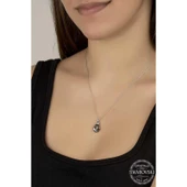 Süpertrend Swarovski Crystal Taşlı Gümüş Kadın Kolye - 2