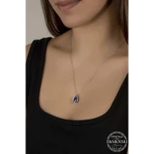 Süpertrend Swarovski Crystal Taşlı Damla Gümüş Kadın Kolye - 2
