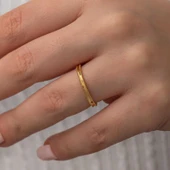 Süpertrend Gümüş Gold Ajda Kadın Yüzük - 4