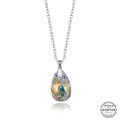 Kruvazör Swarovski Crystal Taşlı Damla Gümüş Kadın Kolye - 1