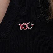 Kruvazör Gümüş Ay Yıldız 100.Yıl Rozet - 7
