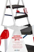 Teknor  Extreme Plastik Basamaklı  3+1 Metal Merdiven - 5