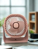 ZB112 Taşınabilir Masaüstü Pembe Usb Fan - 4