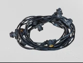 HOROZ CARNAVAL-F10 10mt 2x0.95 Kablolu 10 Adet E-27 Duylu Dış Mekan Sarmaşık 10lu 10 Metrelik Fişli Eklenebilir Set - 4