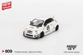 Mini GT 1/64 809 LB-WORKS x Abas Works ABARTH 595 Gara White - 2