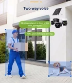 O-Kam 3936 9MP (3+3+3) Üç Kameralı UltraHD 4G Solar Akıllı Güvenlik Kamerası - 4