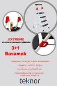 Teknor  Extreme Plastik Basamaklı  3+1 Metal Merdiven - 4