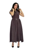 Kadın Beli Kemerli Elbise BGL-ST04639 thumbnail 10