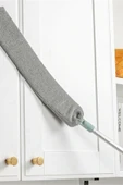 Sihirli Mikrofiber Başlıklı Girintili Yüzey Dip Köşe Raf Temizleme Mopu Toz Alma Fırçası thumbnail 1