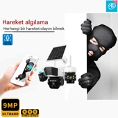 O-Kam 3936 9MP (3+3+3) Üç Kameralı UltraHD 4G Solar Akıllı Güvenlik Kamerası - 3