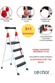 Teknor  Extreme Plastik Basamaklı  3+1 Metal Merdiven - 1