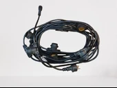 HOROZ CARNAVAL-F10 10mt 2x0.95 Kablolu 10 Adet E-27 Duylu Dış Mekan Sarmaşık 10lu 10 Metrelik Fişli Eklenebilir Set - 1