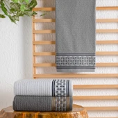 Schafer Home Plain Jakarlı Havlu 50x90-Gri - 1