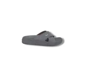 Elegance 25 Kadın Gri Pırıltılı Çapraz Bantlı Günlük Kullanım Terlik thumbnail 1