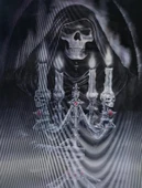 Süpertrend 3 Boyutlu Resim  3 Farklı Resim Değişenli Halloween İskelet Tablosu 30x40 cm - 2
