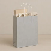 Süpertrend  Roll-up Kraft Çanta Gümüş Büyük Boy 31x41cm 25li - 3
