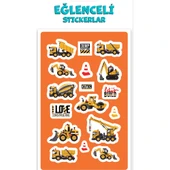 Keskin Color Puffy Sticker Orta Boy İş Makinası 221201-99 - 1