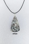 Nadir Bulunan Astrofilit Taşı Gümüşlü Kolye Astrophyllite 340-2 - 4
