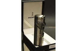 Süpertrend Promise 4 Torch/Alevli ve Özel Kutulu Metal Puro Çakmağı (Gümüş Rengi) - 2