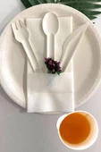 Kruvazör  Roll-up Doğa Dostu Ekolojik Karton Sofra Seti 50 Kişilik 18cm - 2