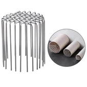 Ayt Sunup SN-26824 Paslanmaz Çelik Havalandırma Kapağı 120x110 Mm Pimaş Kapağı Kombi Borusu Kapak - 1