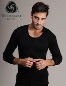 Hasyün 4002 Erkek Siyah Uzun Kollu Yün Fanila - 1