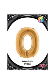 Süpertrend 0 Rakam Altın Folyo Balon 40" - 1