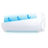 Ayarlanabilir Klima Hava Yönlendirici Aparat, 58-102cm, ABS Malzeme, Beyaz, Kolay Montaj - 8