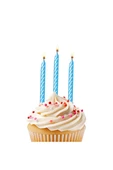 Süpertrend Macaron Curly Candles 5cm - 1