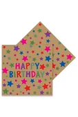 Süpertrend Kraft Stars Paper Napkins - 1