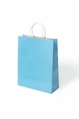 Süpertrend Mavi Büküm Saplı Kraft Çanta 31x41cm - 1