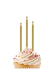 Süpertrend Metallic Gold Birthday Candles - 1