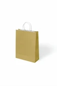Kruvazör Altın Büküm Saplı Kraft Çanta 18x24cm - 1