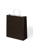 Süpertrend Siyah Büküm Saplı Kraft Çanta 45x50cm - 1