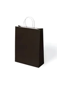 Süpertrend Siyah Büküm Saplı Kraft Çanta 31x41cm - 1