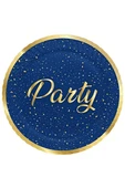 Kruvazör Party Time Paper Plates Navy Blue - 1