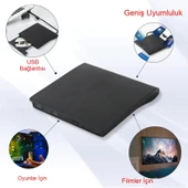 Harici USB 3.0 DVD RW Sürücü Tak Çalıştır Film Oyun Müzik Hızlı Yazdırma Okuma Windows Mac Linux - 5