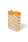 Süpertrend Turuncu Puantiyeli Karton Çanta 11x16,5cm - 1