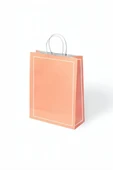 Kruvazör Turuncu Makaron Büküm Saplı Kraft Çanta 25x31cm - 1