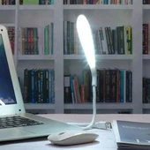 BUFFER USB Girişli 14 Ledli 3 Kademeli Dokunmatik Masa/Kitap Okuma Lambası Ledi Beyaz - 2