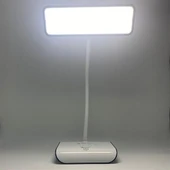BUFFER Şarjlı Oynar Esnek Başlıklı Dokunmatik 3 Farklı Modda Yanan Kaymaz Taban LED Masa Lambası - 3