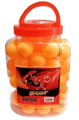Süpertrend AVESSA PP-100 3 STARTURUNCU PİNPON TOPU KAVANOZDA 60 LI - 1
