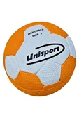 Süpertrend HB-MCS0101-2 UNISPORT CELLULER RUBBER HENTBOL TOPU 1 NO TURUNCU-BEYAZ - 1
