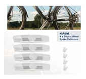 Bike And Art Güvenli Sürüş Reflektör Seti 4'lü Jant Reflektörü Kedi Gözü - 2