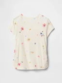 Gap V-Logo Sıde Ruched Çocuk Tişört 742430001 - 3