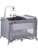 Sunny Baby Oslo Anne Yanı Oyun Parkı 70x110 cm Gri - 1