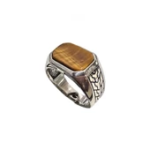 Kaplan Gözü Taşlı Gümüş Yüzük  250057416G17Y thumbnail 2