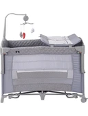 Sunny Baby Oslo Anne Yanı Oyun Parkı 70x110 cm Gri - 2